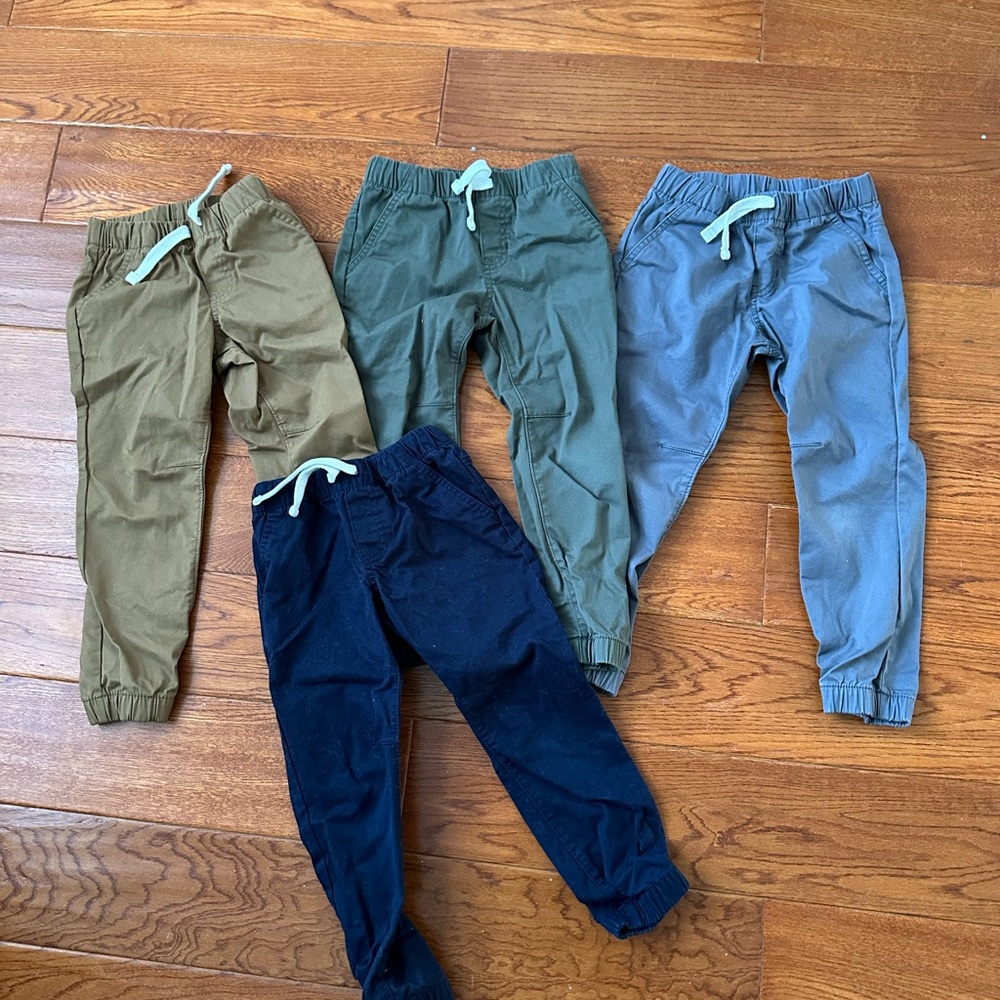Kids Jogger Pants Set - (Cat & Jack) Grey, Green, Tan, and Navy